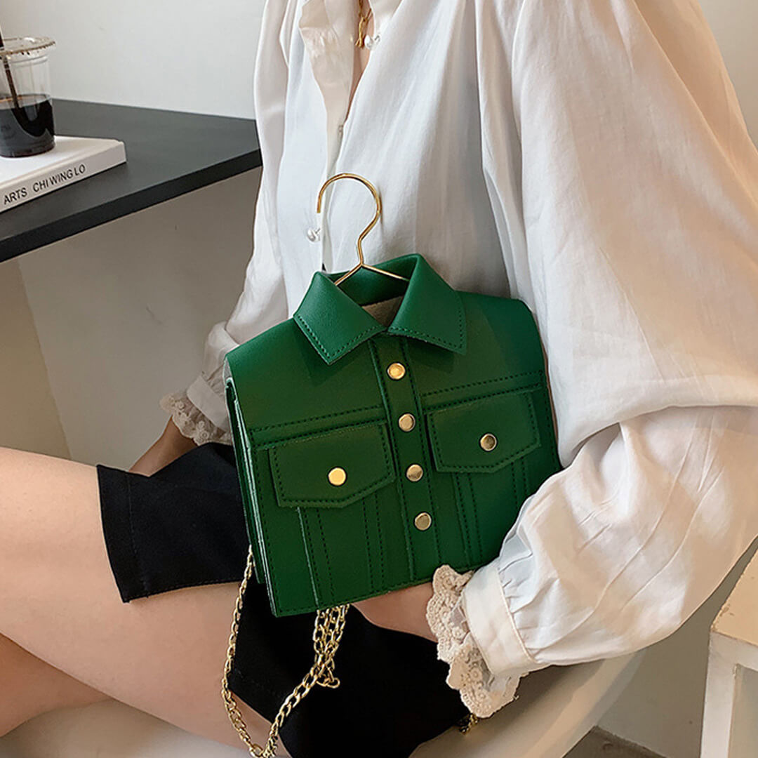 Jacket Design Leather Shoulder Bag