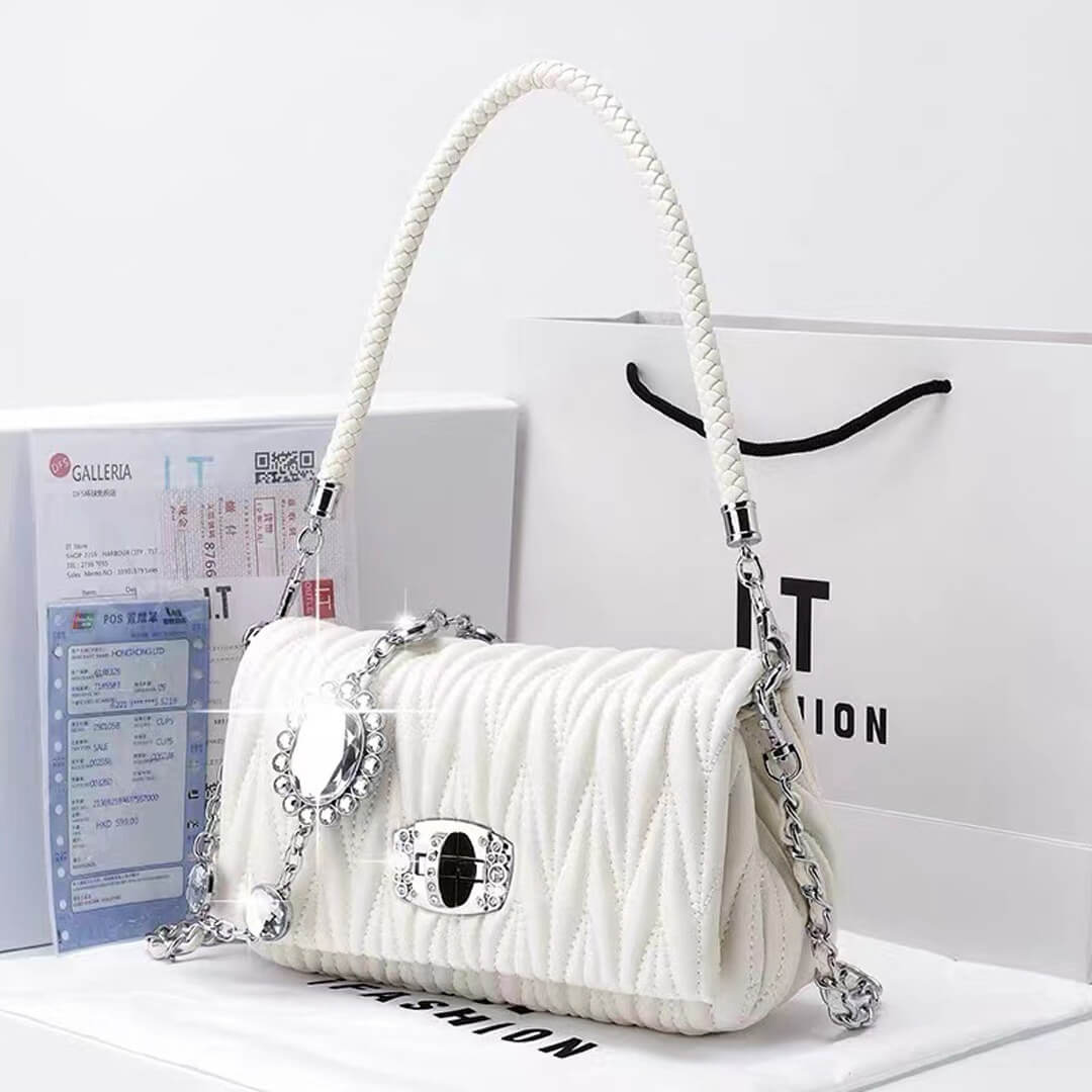 Luxury Rhinestone Chain Shoulder Handbag