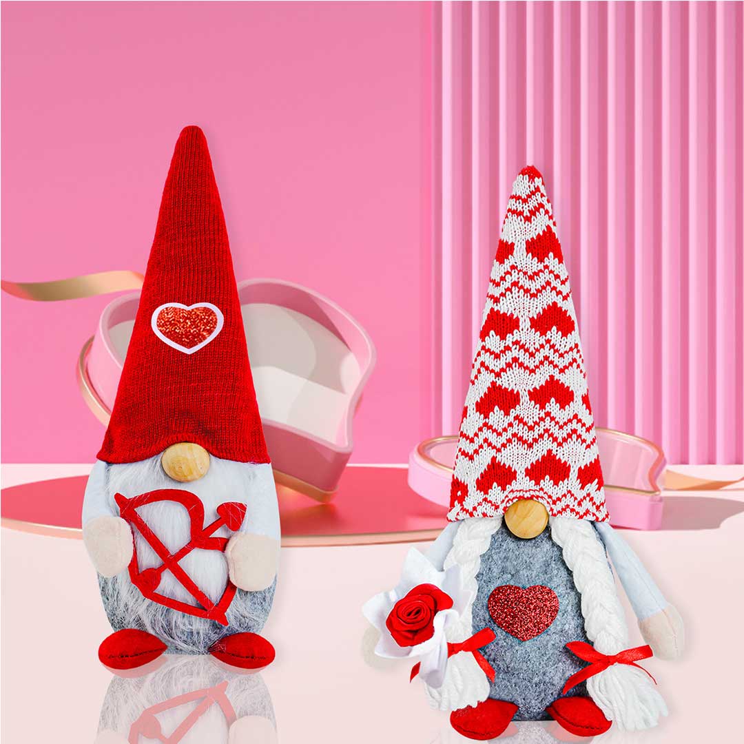 Valentine's Day Cupid Heart Faceless Gnome