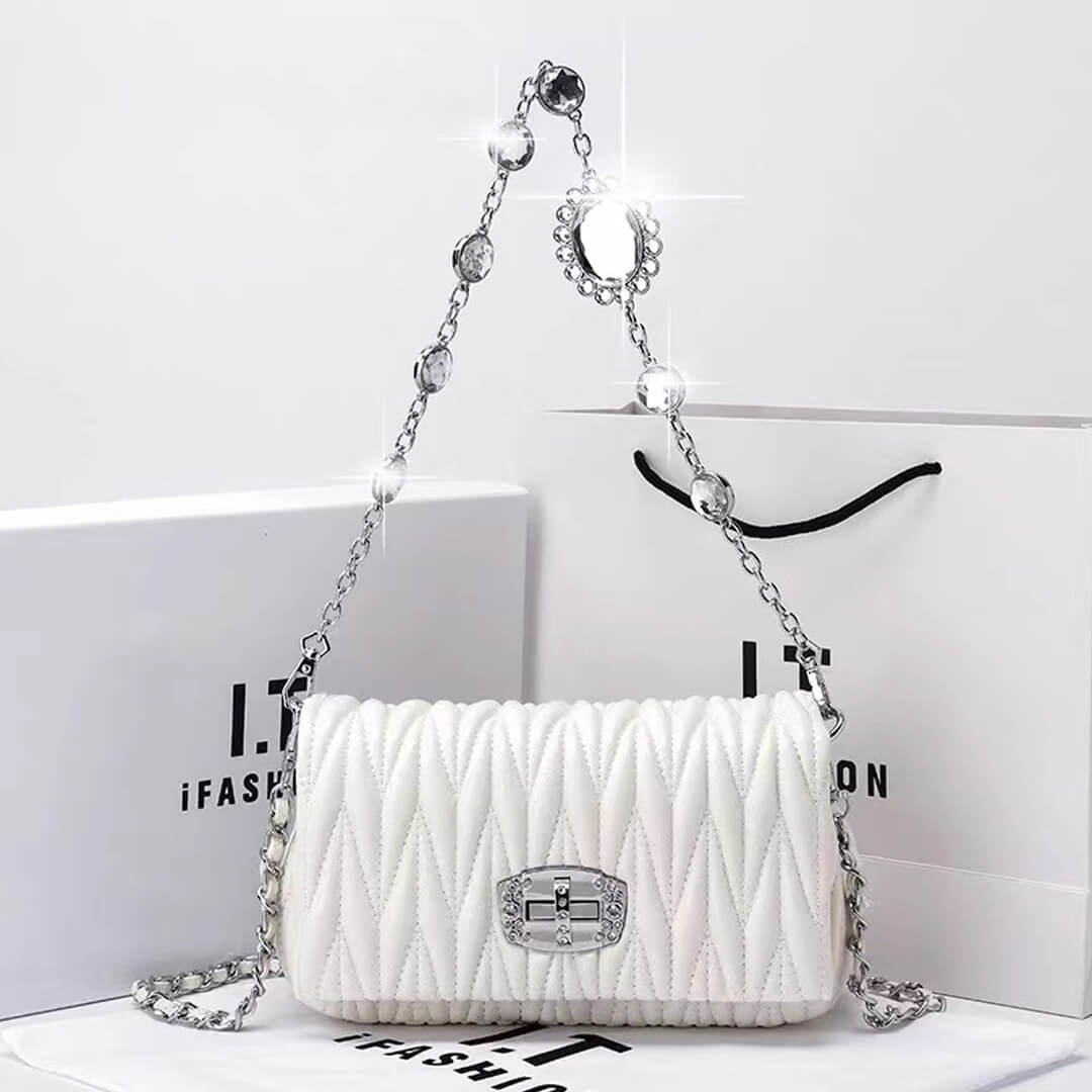 Luxury Rhinestone Chain Shoulder Handbag