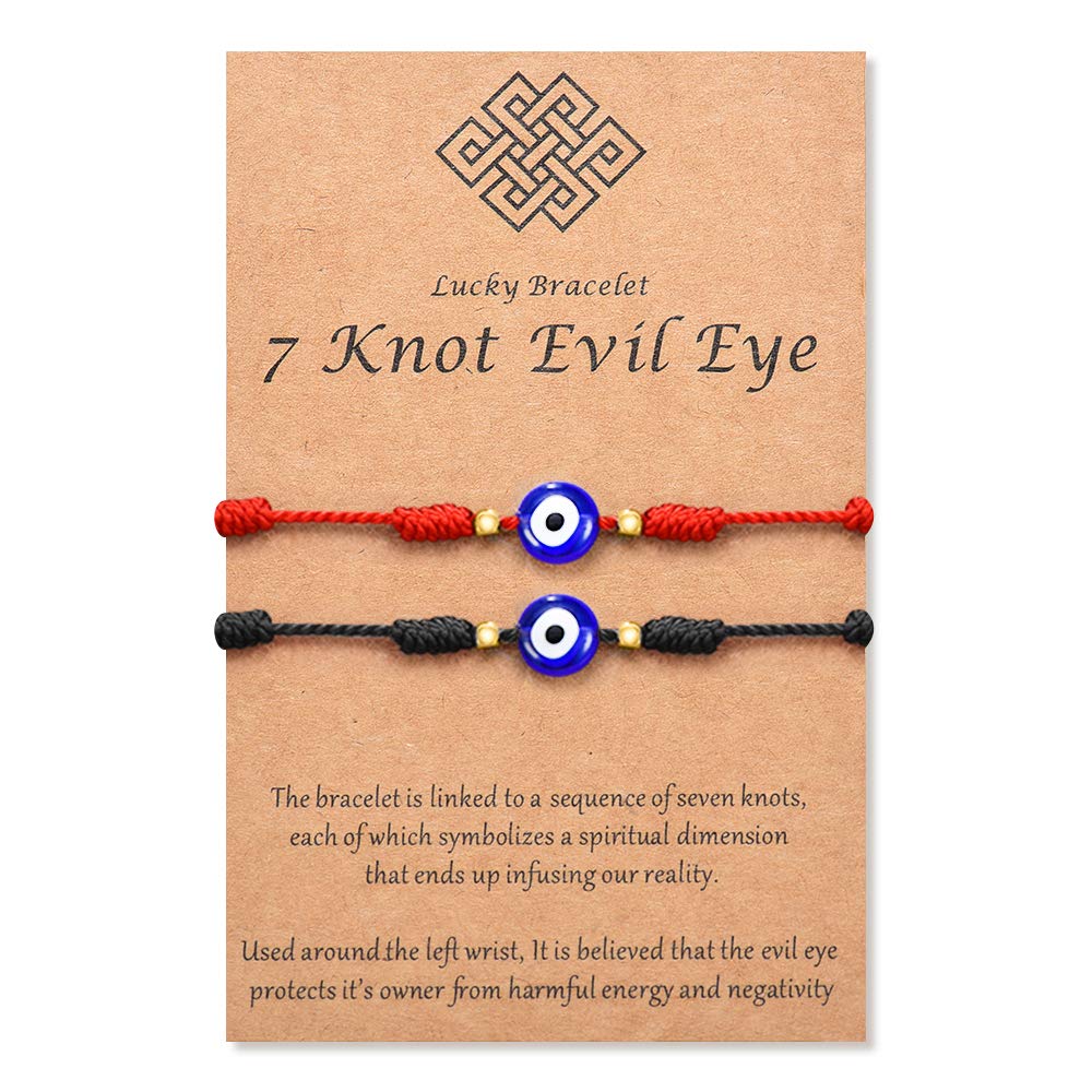 Evil Eye 7 Knot Bracelets