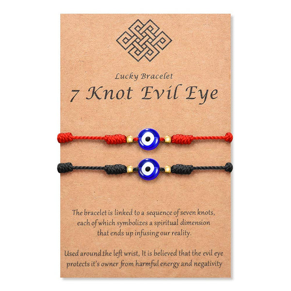 Evil Eye 7 Knot Bracelets