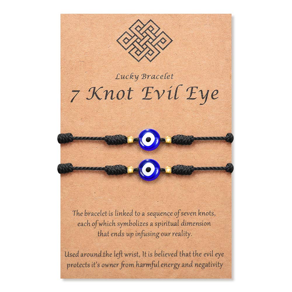 Evil Eye 7 Knot Bracelets
