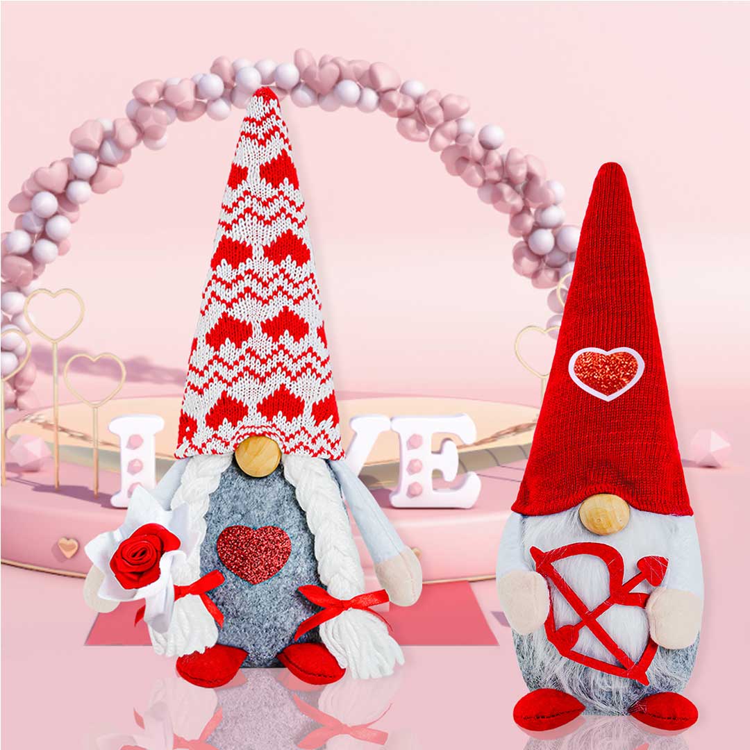 Valentine's Day Cupid Heart Faceless Gnome