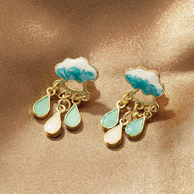 Raindrop earrings