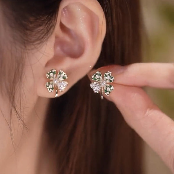 Lucky Four-leaf Clover Earrings🍀