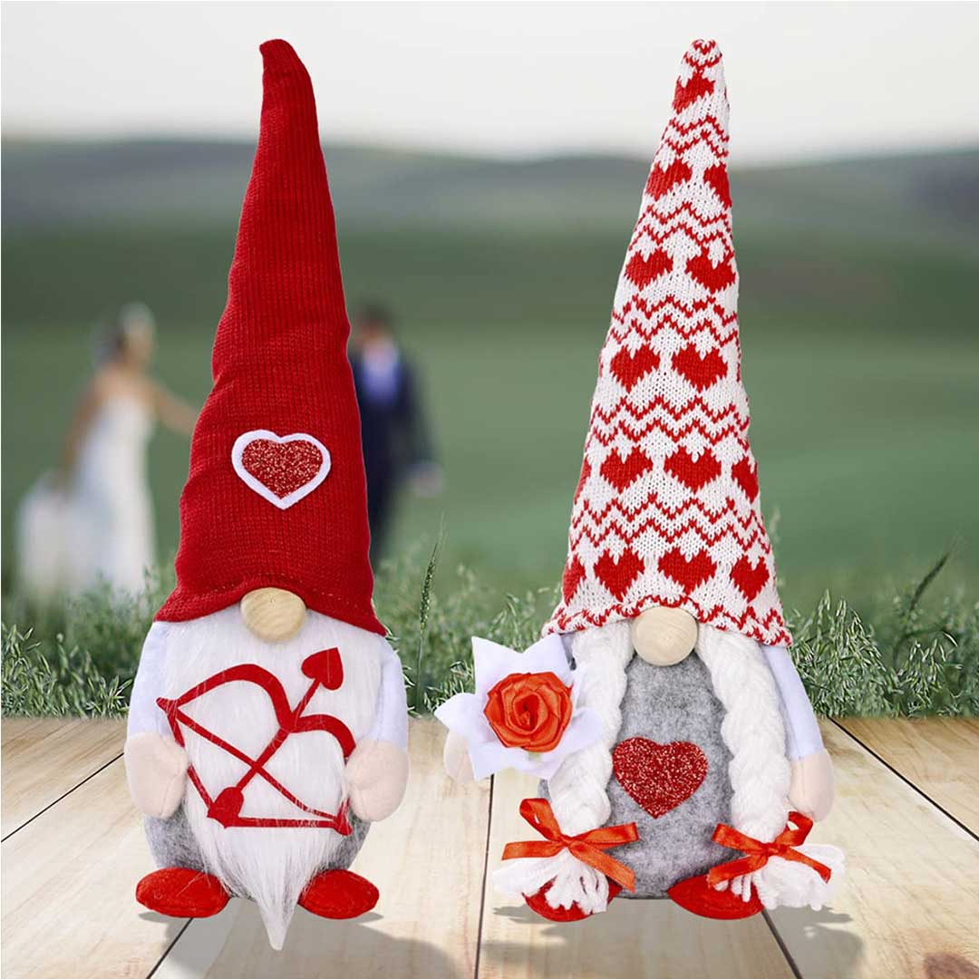 Valentine's Day Cupid Heart Faceless Gnome