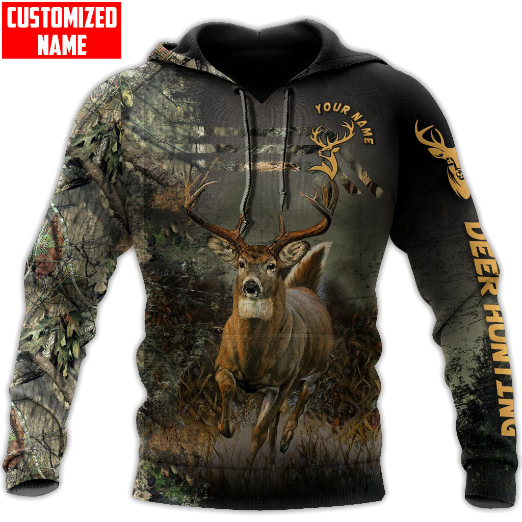 Personalized Name Deer Hunting Camo Unisex Shirts