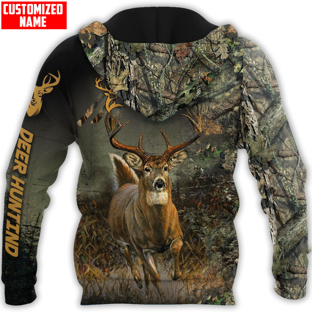 Personalized Name Deer Hunting Camo Unisex Shirts