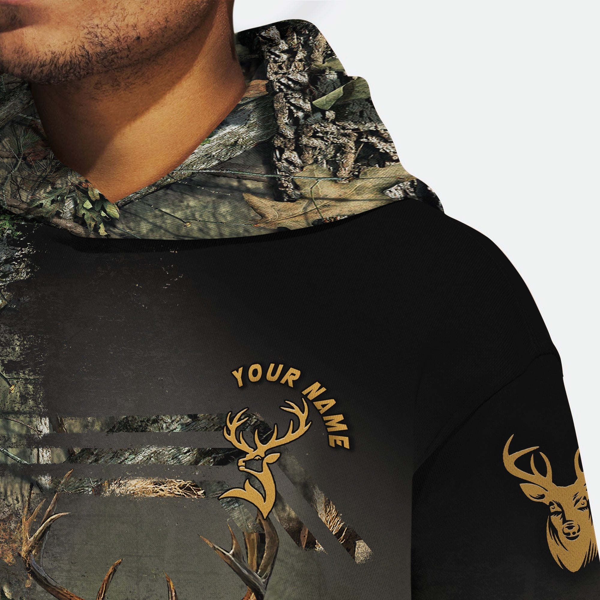 Personalized Name Deer Hunting Camo Unisex Shirts