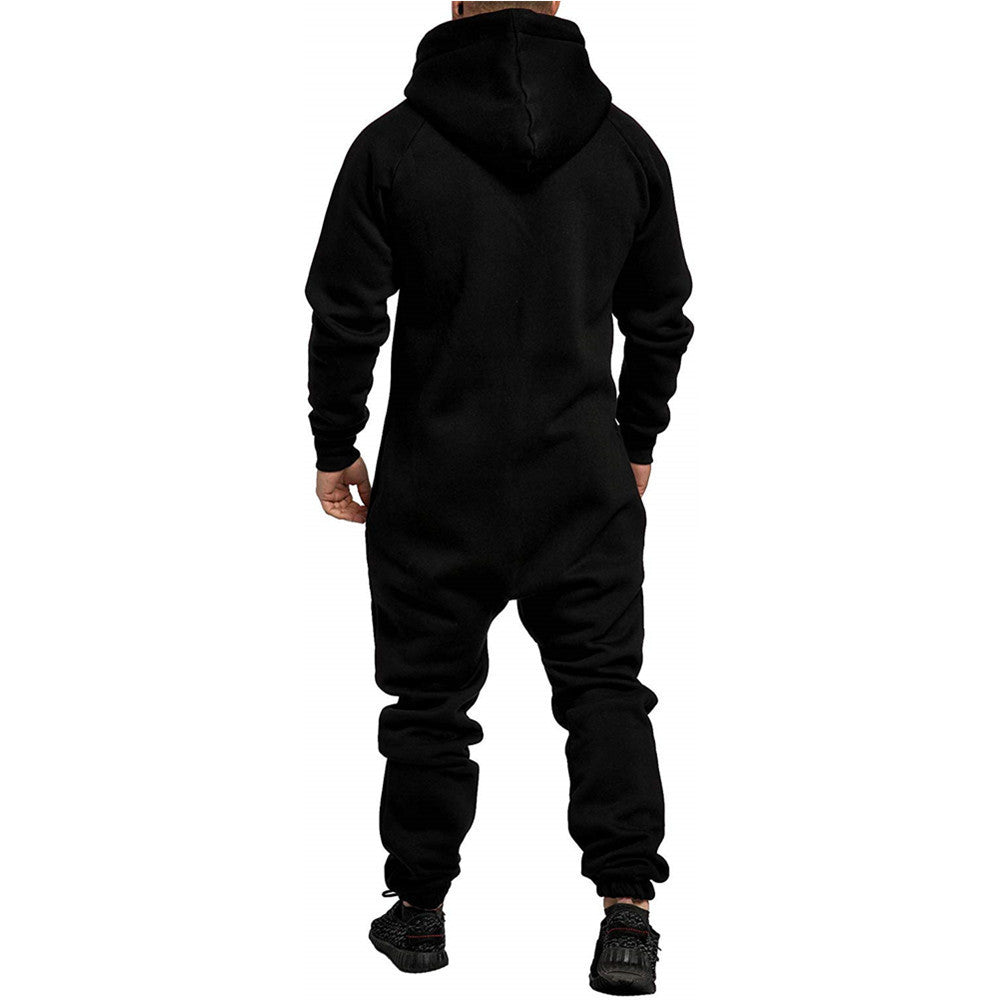 【PRE SALE】Hooded Fleece Solid Color Jumpsuit