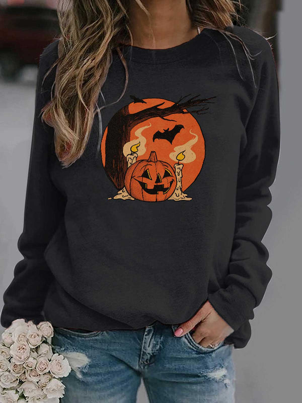 Pumpkin Bat Circle Tops