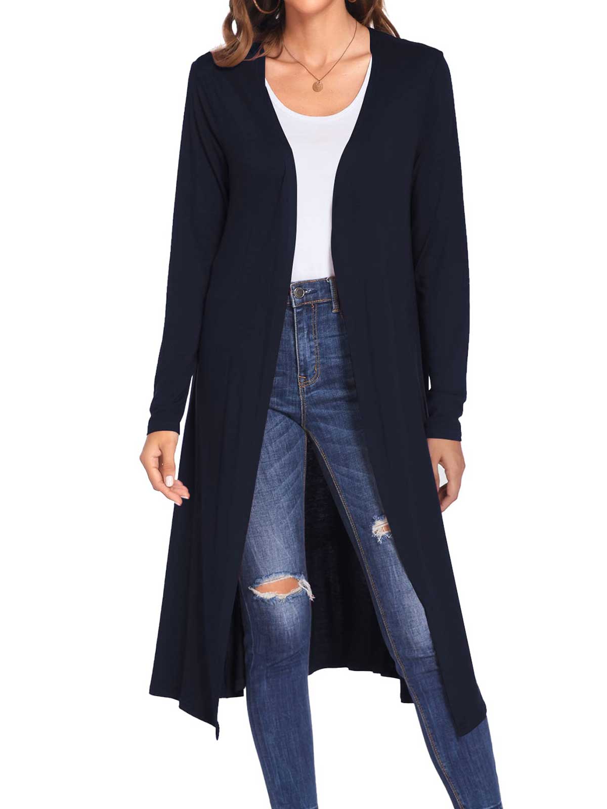 Open Front Lightweight Cardigan