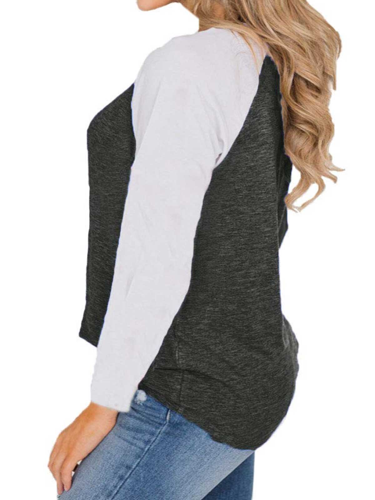 Plus Size Button Down Raglan Sleeve Tops