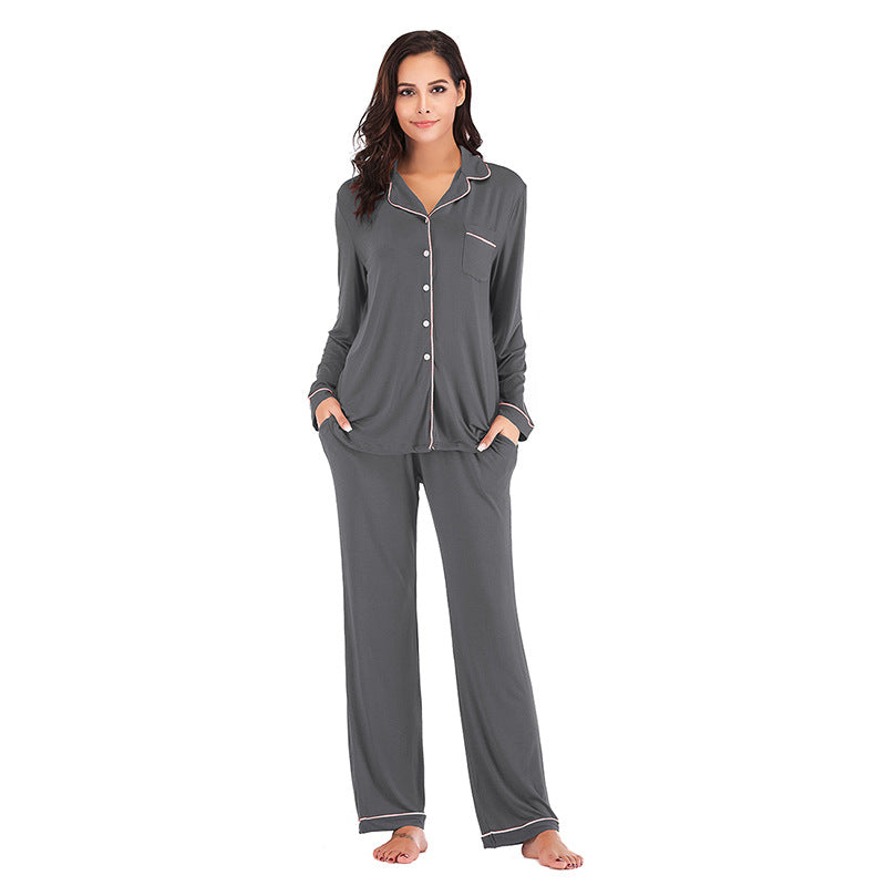 Satin Button Down Silk Soft Pajamas Sets