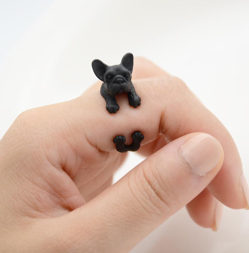 French Bull Dog Wrap Ring