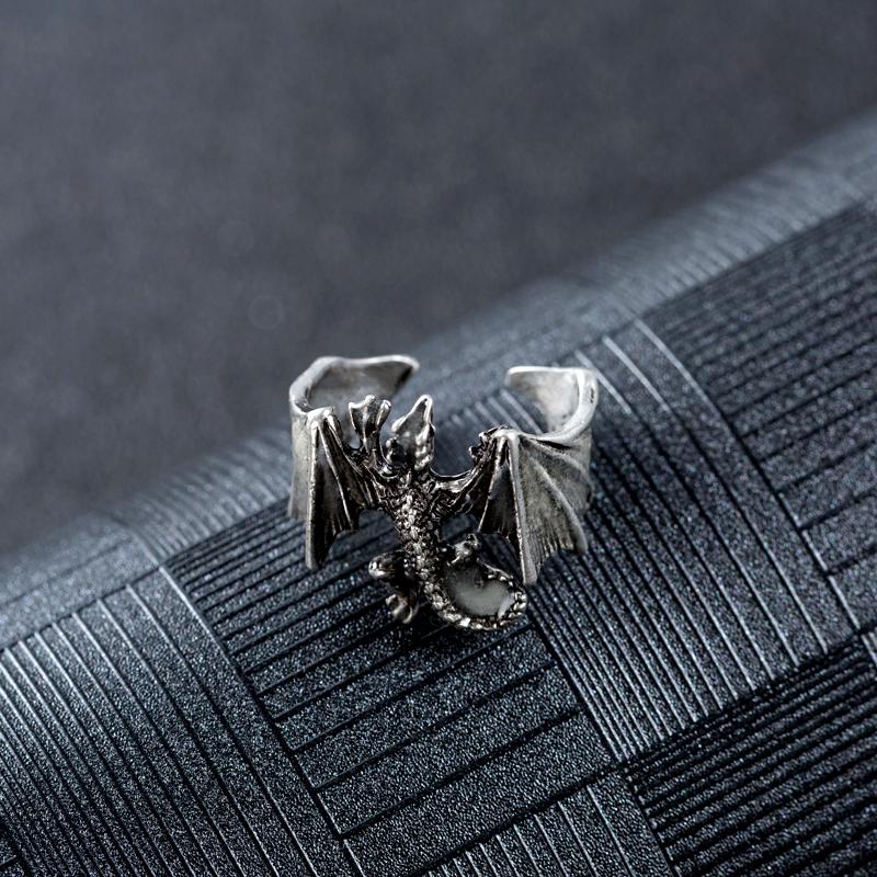 Glow In The Dark Roosting Dragon Ring