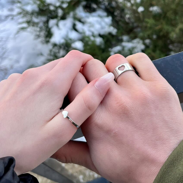 Matching Hearts Rings