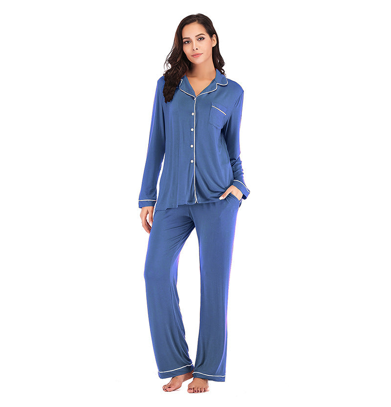 Satin Button Down Silk Soft Pajamas Sets