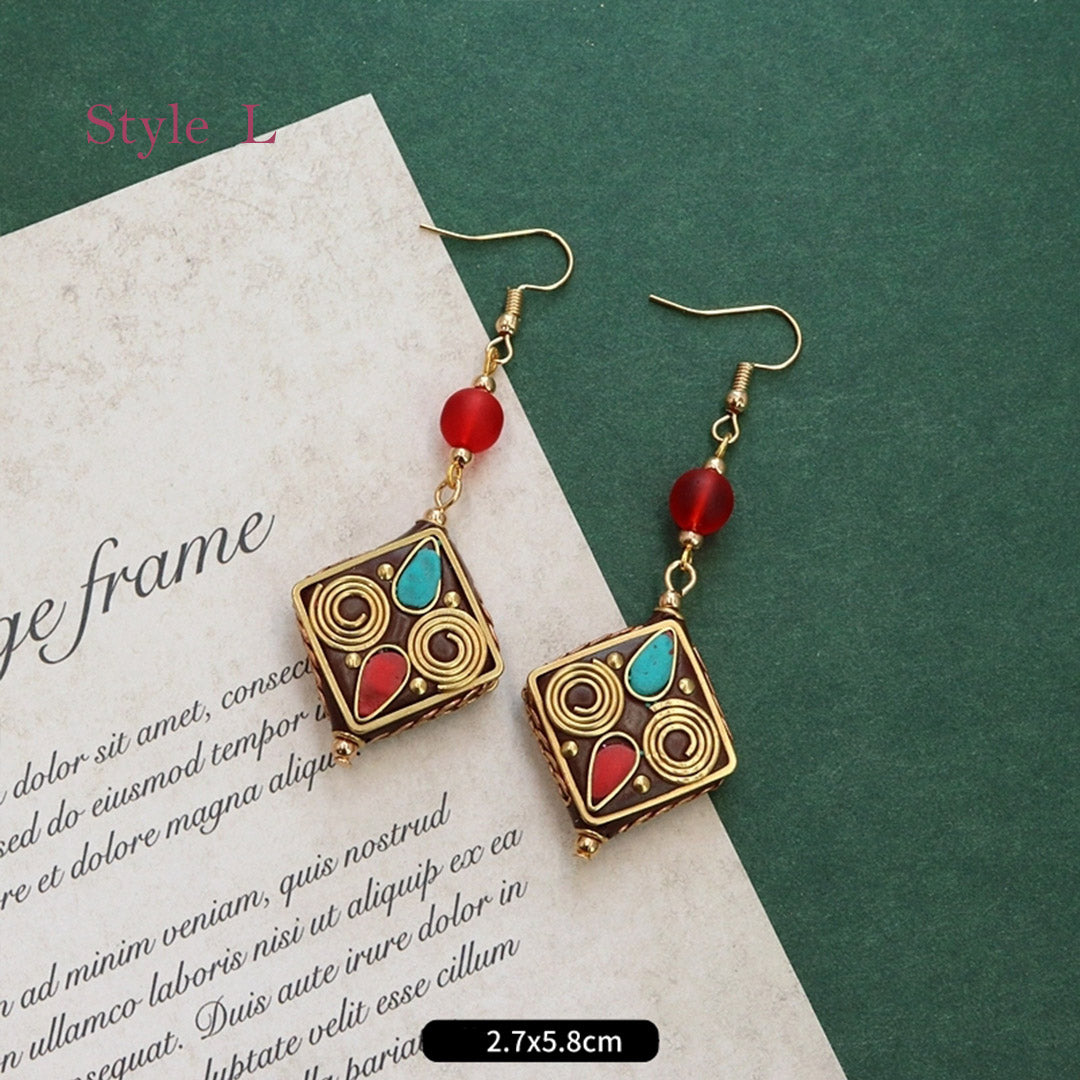 Vintage Nepal style earrings