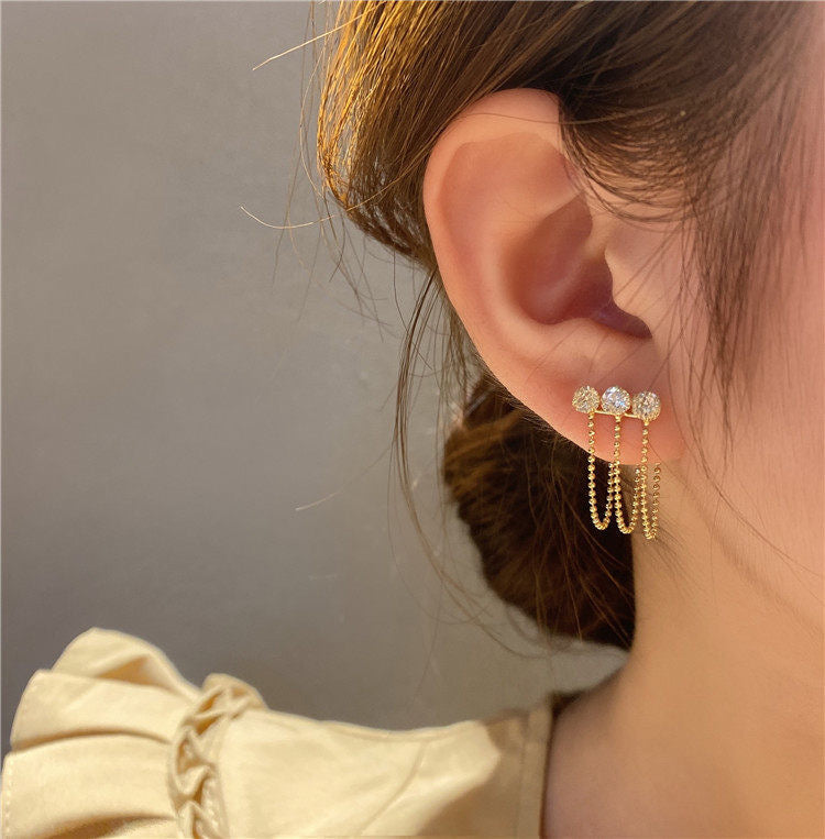 Crenshaw Trio Chain Earring