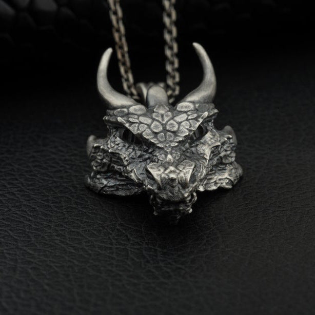 Dragon Oxidized Necklace