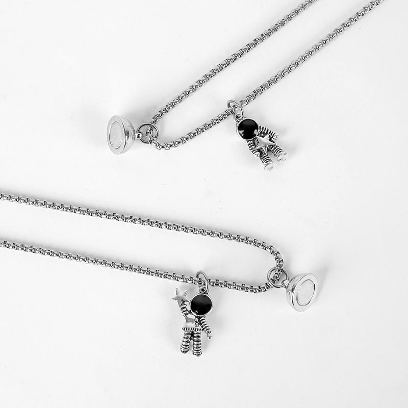 Spaceman Couple Necklace