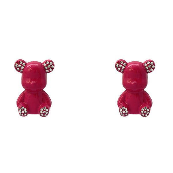 Cartoon Bear Resin earring