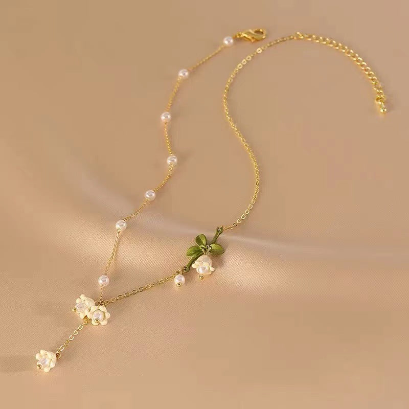 Lily of the Valley Flower Necklace