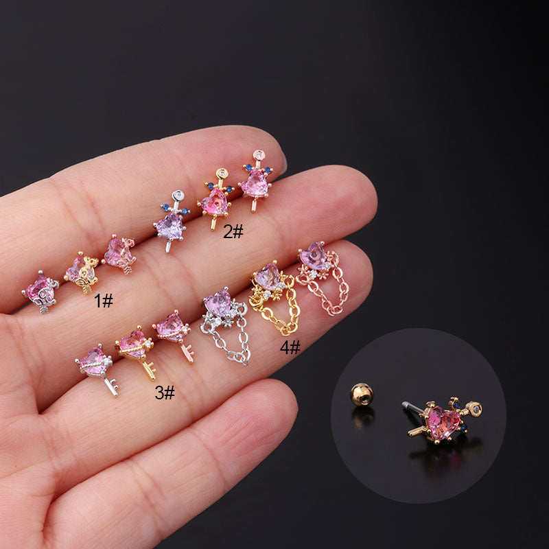 Flower Tragus Earrings