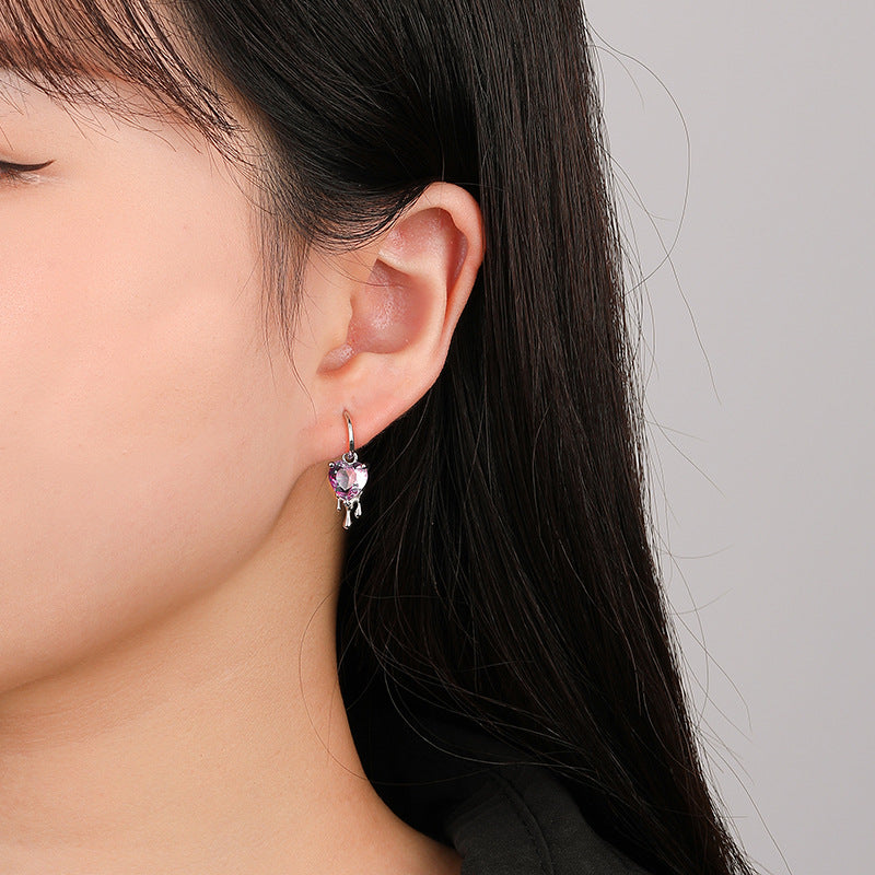 S925 Dissolving Heart Earrings