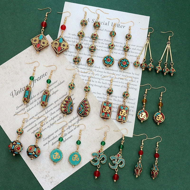 Vintage Nepal style earrings