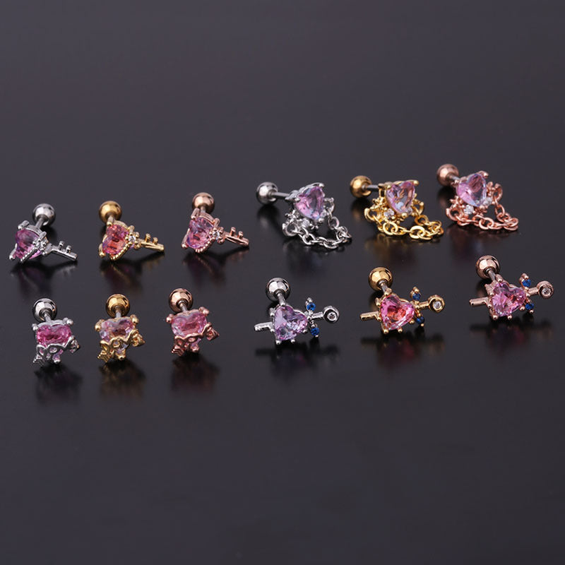 Flower Tragus Earrings