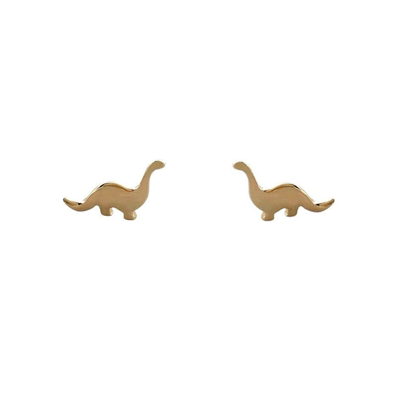 Tanystropheus Dinosaur Stud Earrings