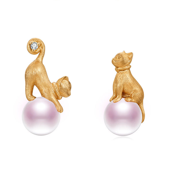 Naughty Cute Cat Earrings