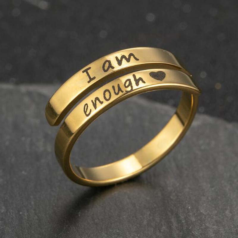 I Am Enough Affirmation Ring