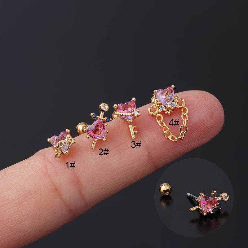 Flower Tragus Earrings