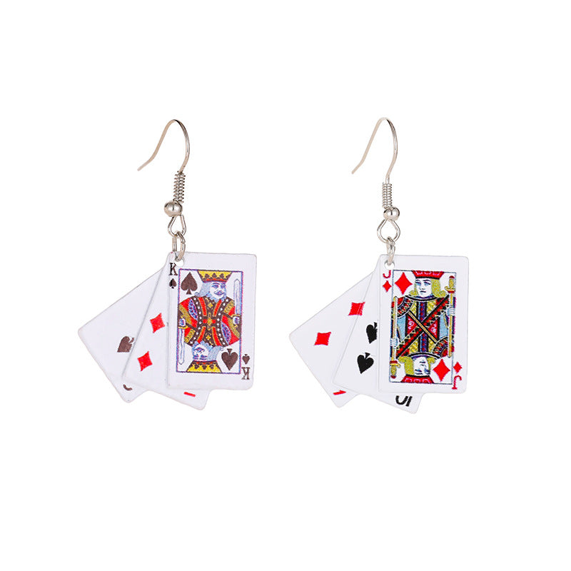 Personality Poker Earrings