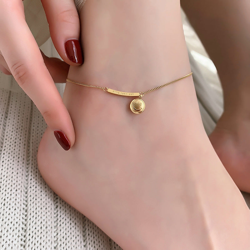 Smiley Anklet