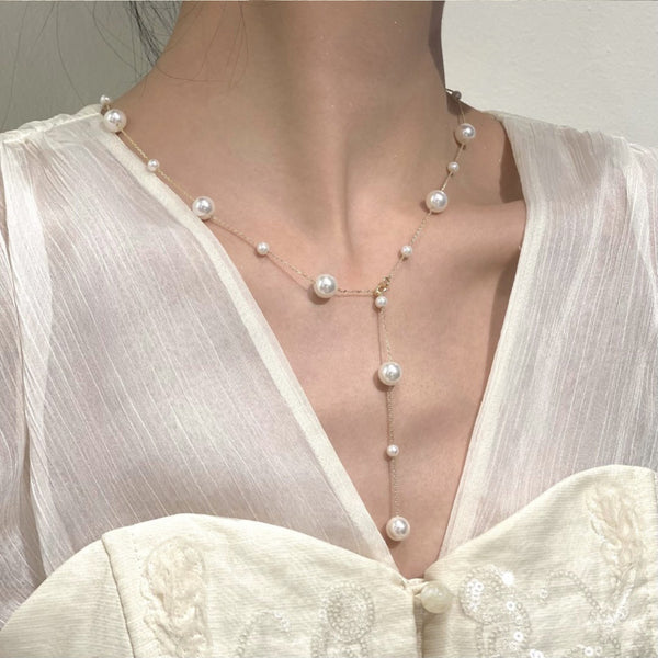 Pearl clavicle Chain Necklace