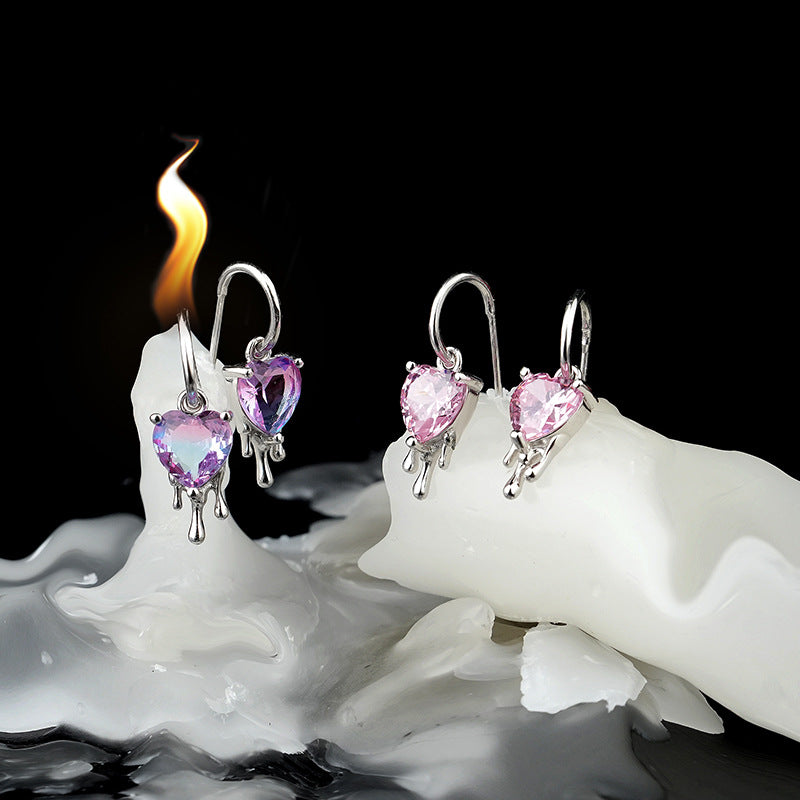 S925 Dissolving Heart Earrings