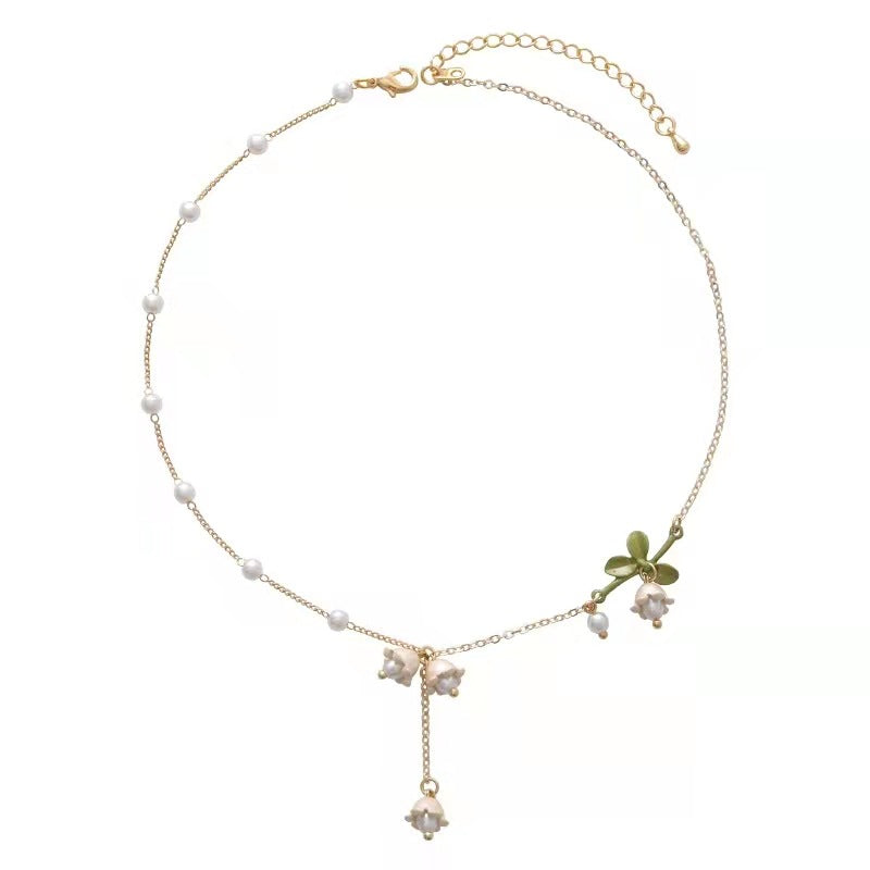 Lily of the Valley Flower Necklace