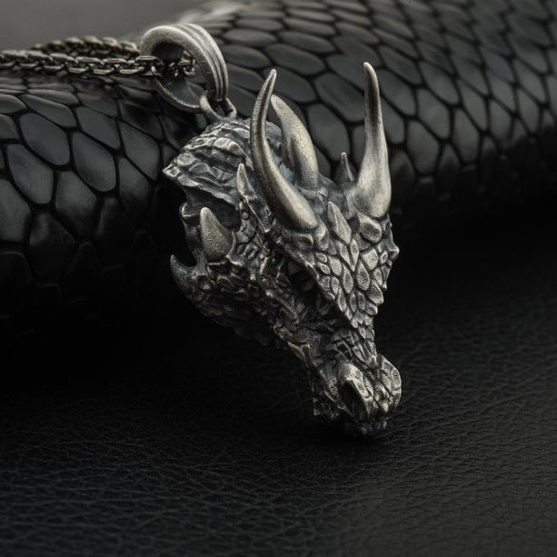 Dragon Oxidized Necklace