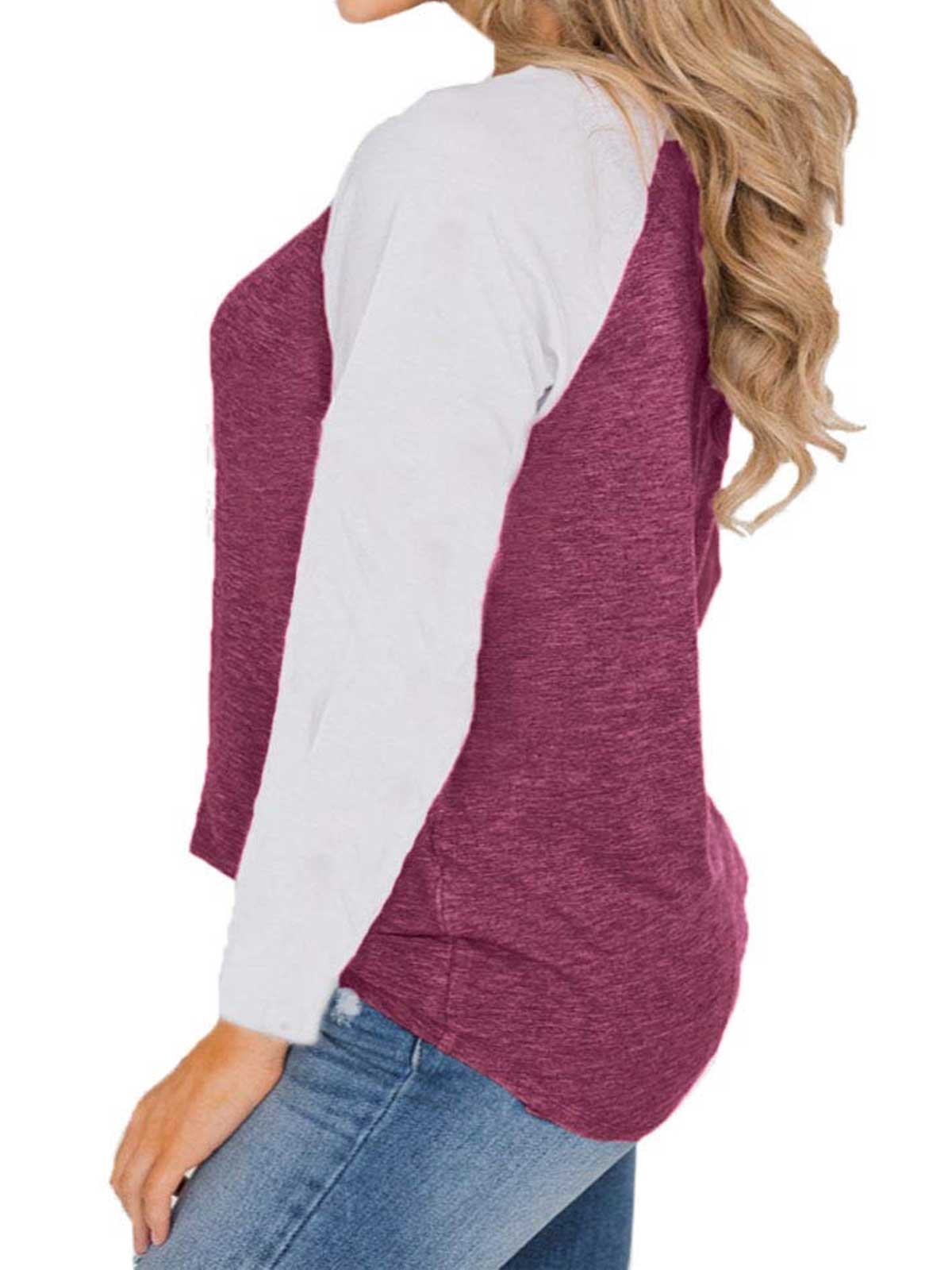 Plus Size Button Down Raglan Sleeve Tops