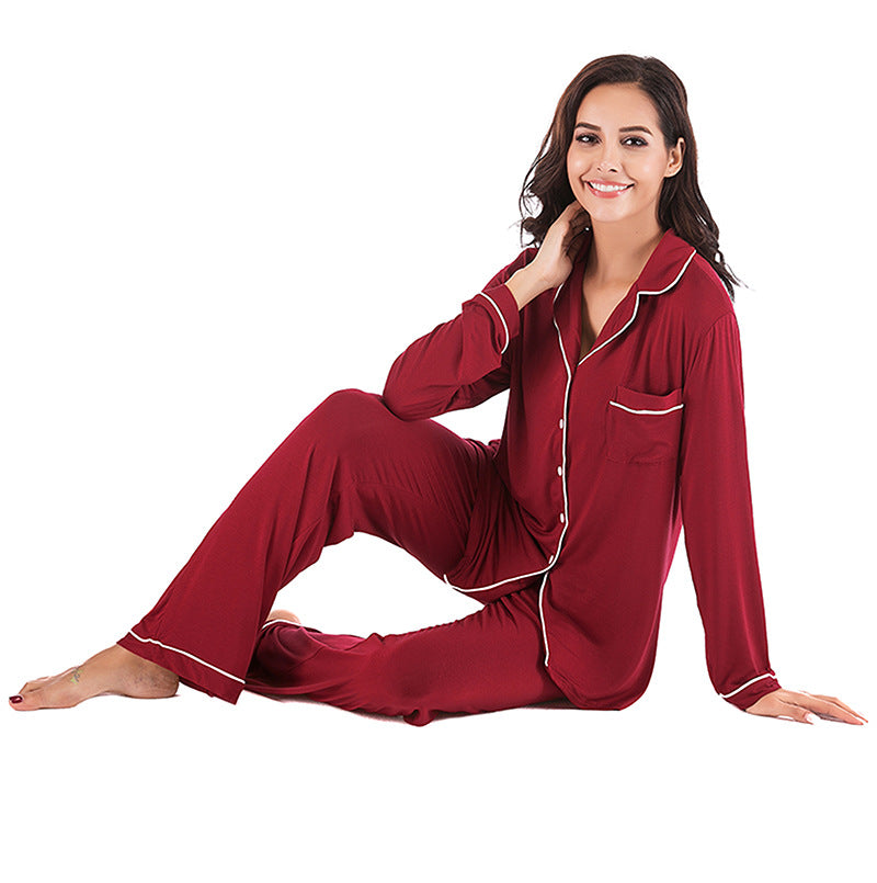 Satin Button Down Silk Soft Pajamas Sets