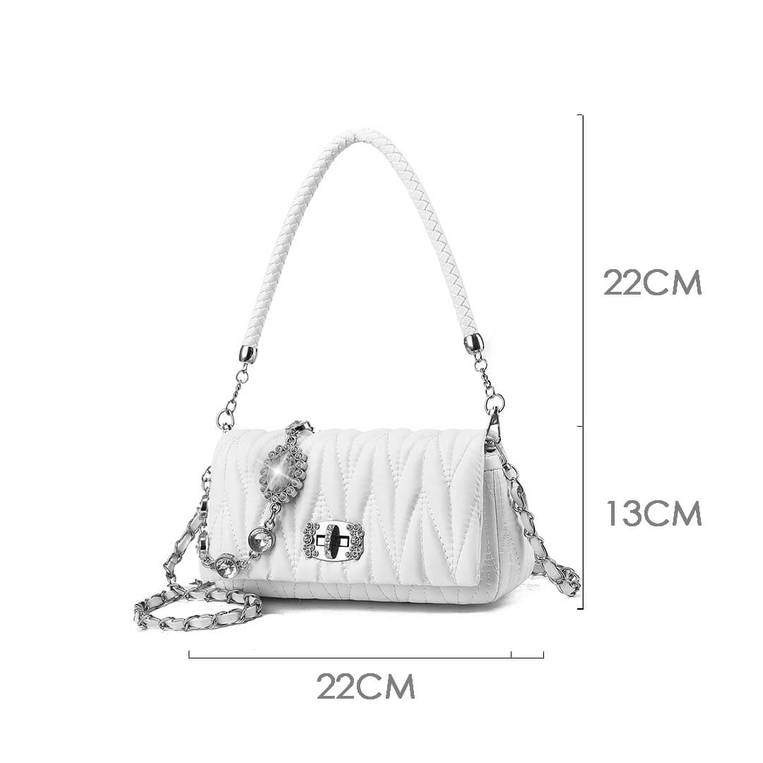 Luxury Rhinestone Chain Shoulder Handbag