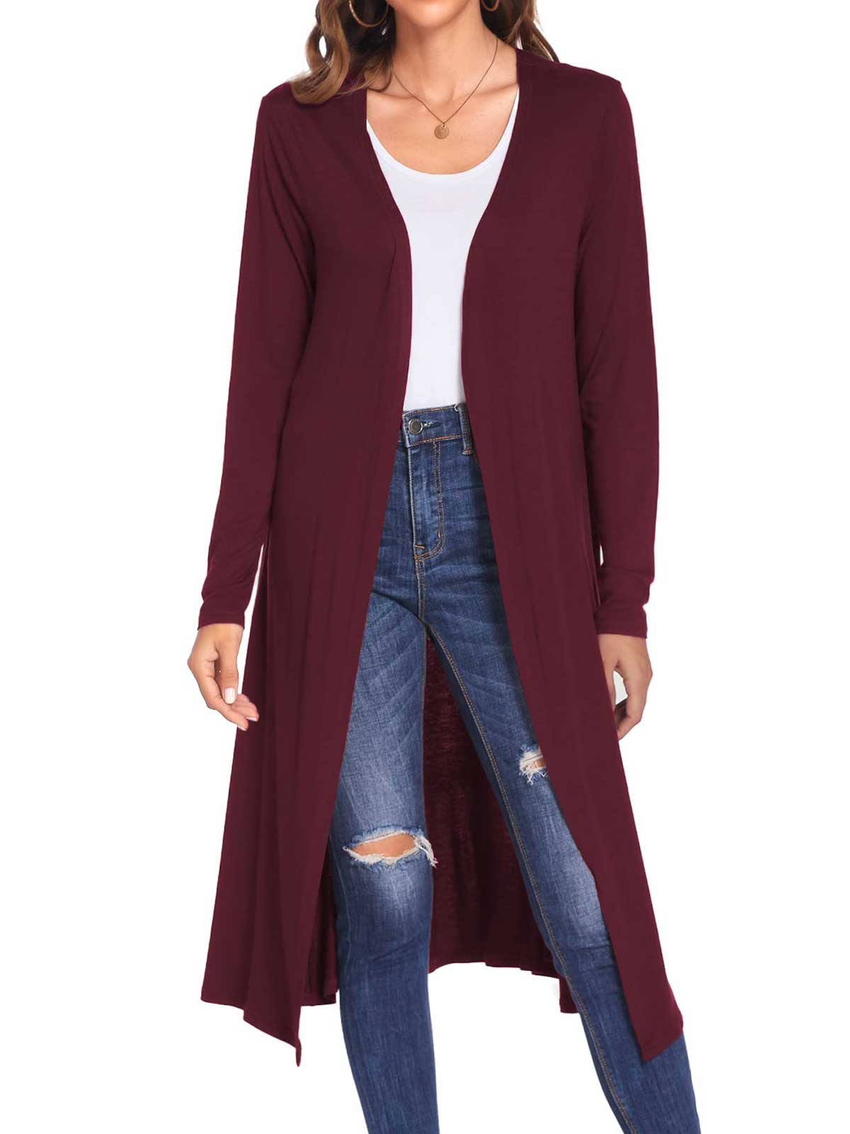 Open Front Lightweight Cardigan