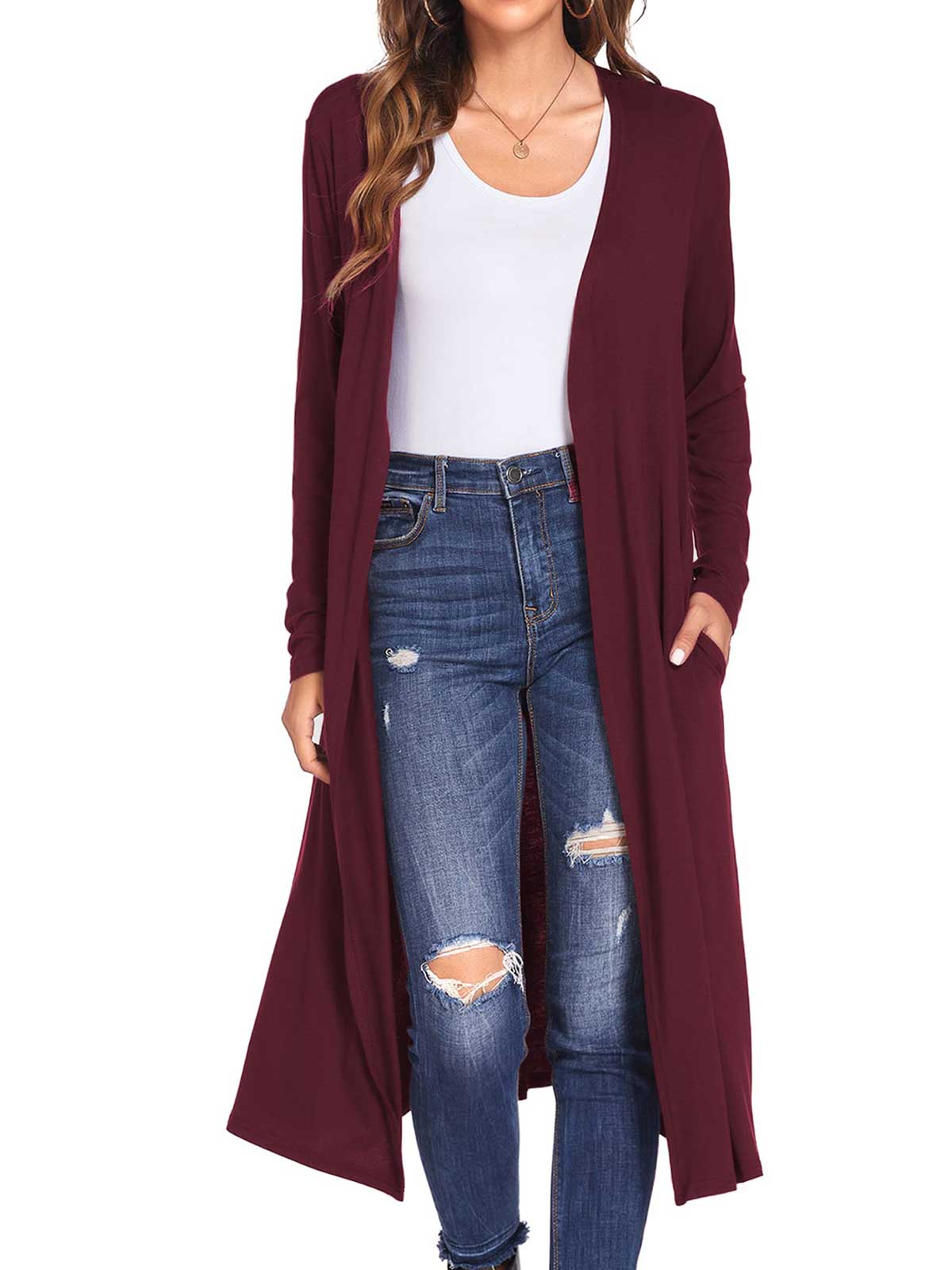 Open Front Lightweight Cardigan