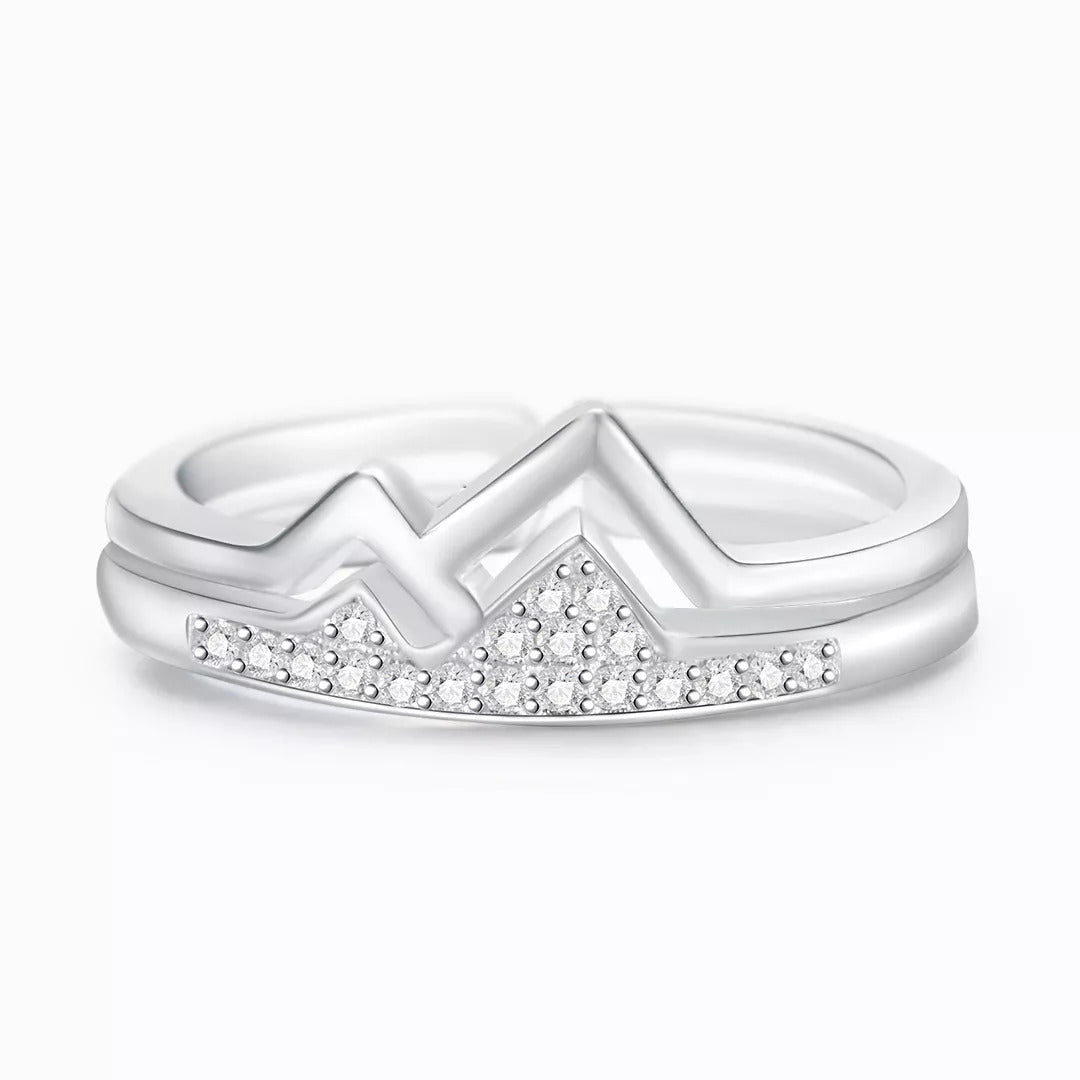 To My Granddaughter The Climb Pave Mountain Ring