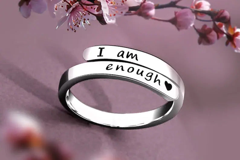 I Am Enough Affirmation Ring